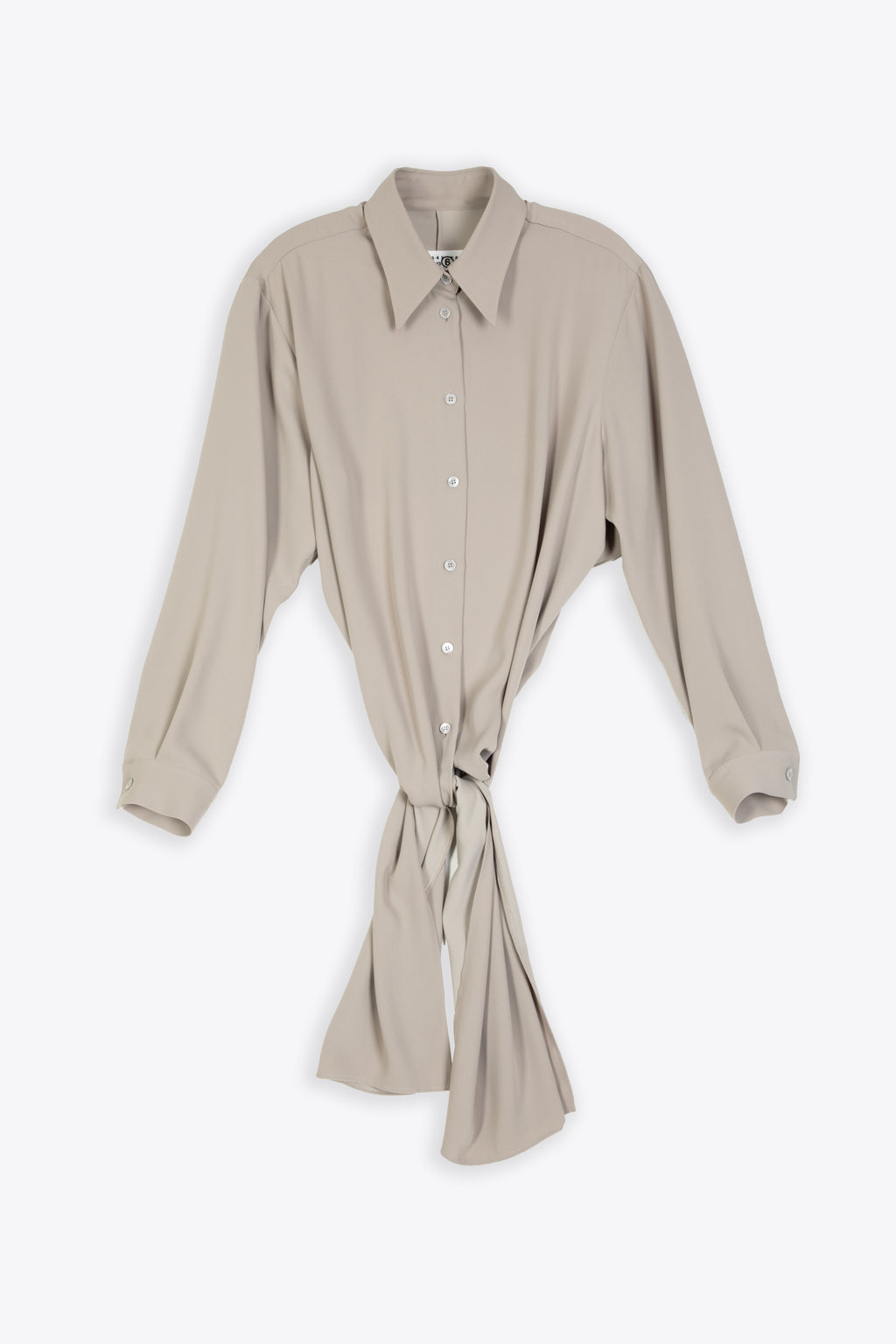 alt-image__Camicia-cropped-color-sabbia-con-bande-annodate-in-vita