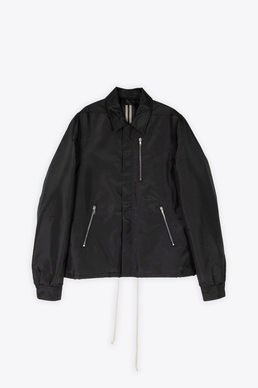 alt-image__Giacca-nera-in-nylon-con-zip-in-metallo-e-tasche---Concealed-Zipfront-Jkt