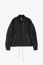 Giacca nera in nylon con zip in metallo e tasche - Concealed Zipfront Jkt 