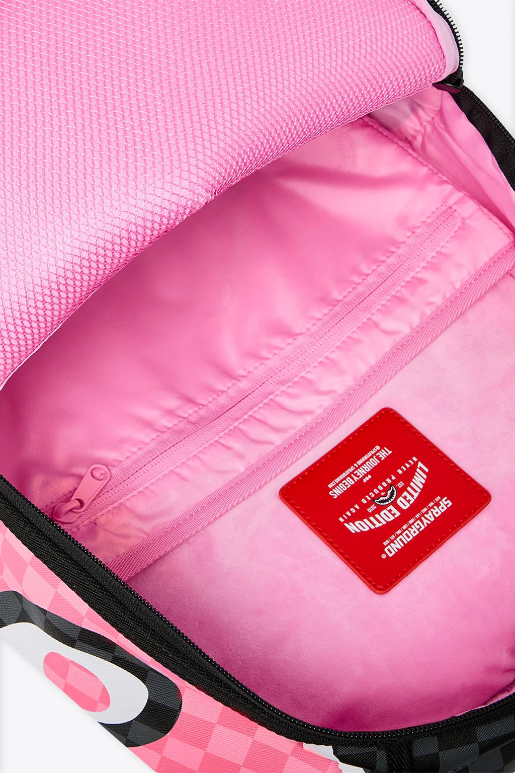 alt-image__Black-and-grey-check-pvc-backpack-with-Pink-Panther-print---Pink-Panther-On-The-Run-Backpack-