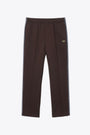 Brown sweatpant with side tape detail 