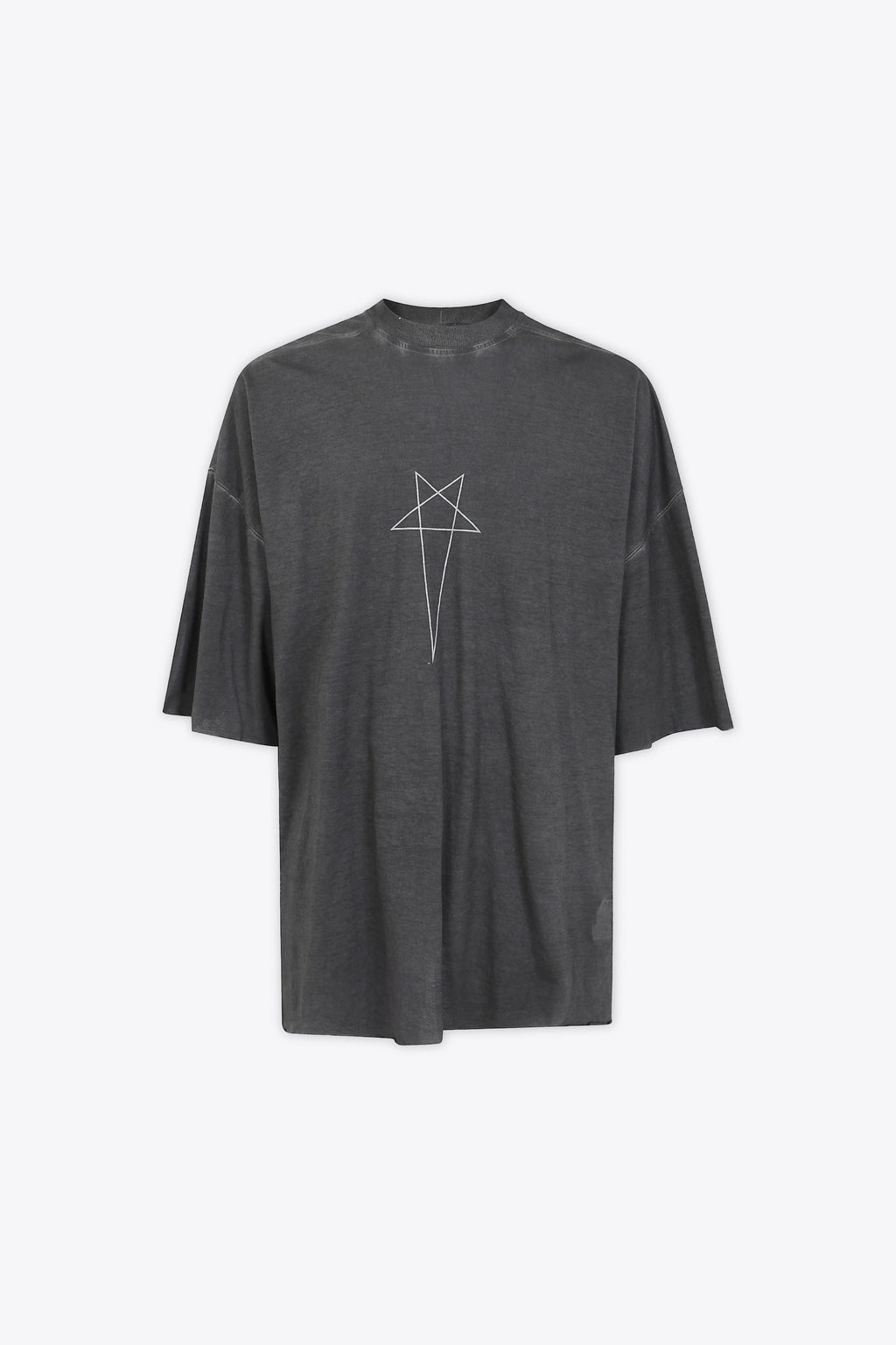 alt-image__T-shirt-oversize-nera-slavata-in-cotone-con-stampa-Pentagram---Tommy-T