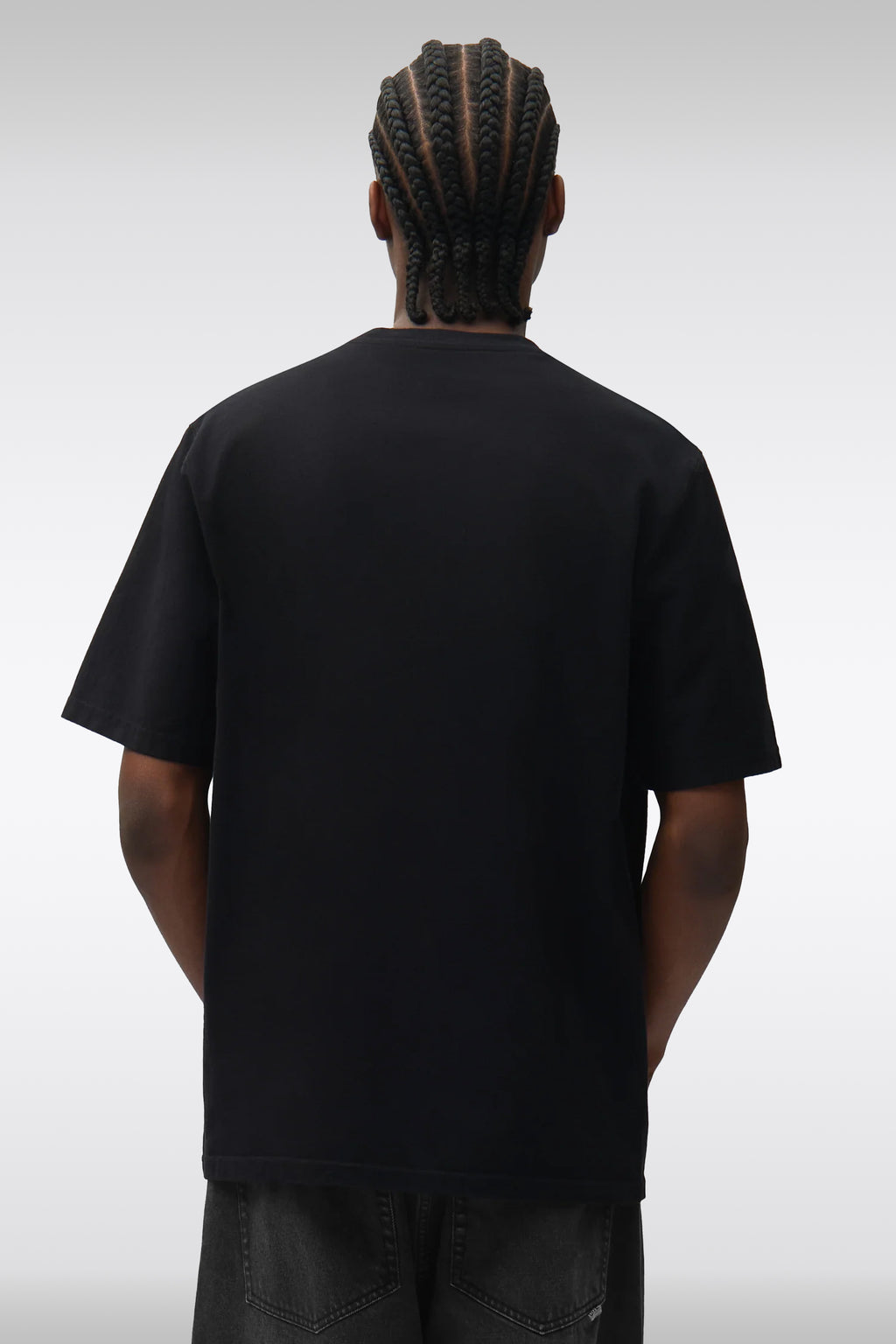 alt-image__T-shirt-nera-in-cotone-con-logo-ricamato-al-petto---Cor-T-shirt
