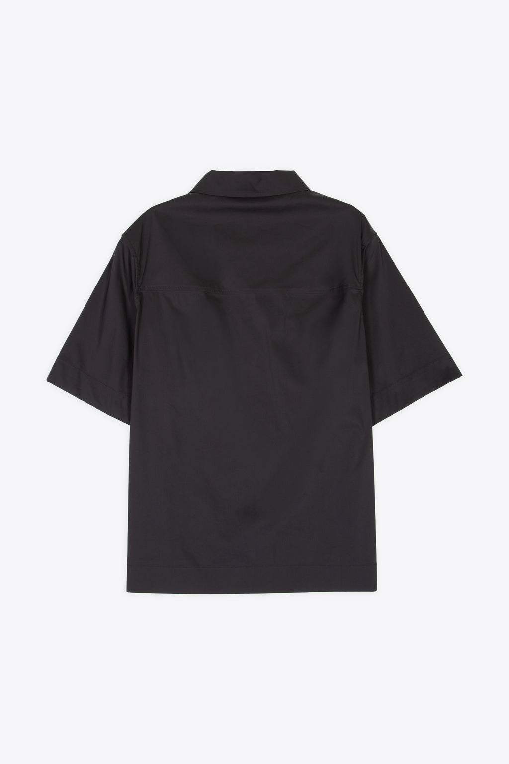 alt-image__Black-cotton-poplin-polo-shirt-with-short-sleeves---Montursi