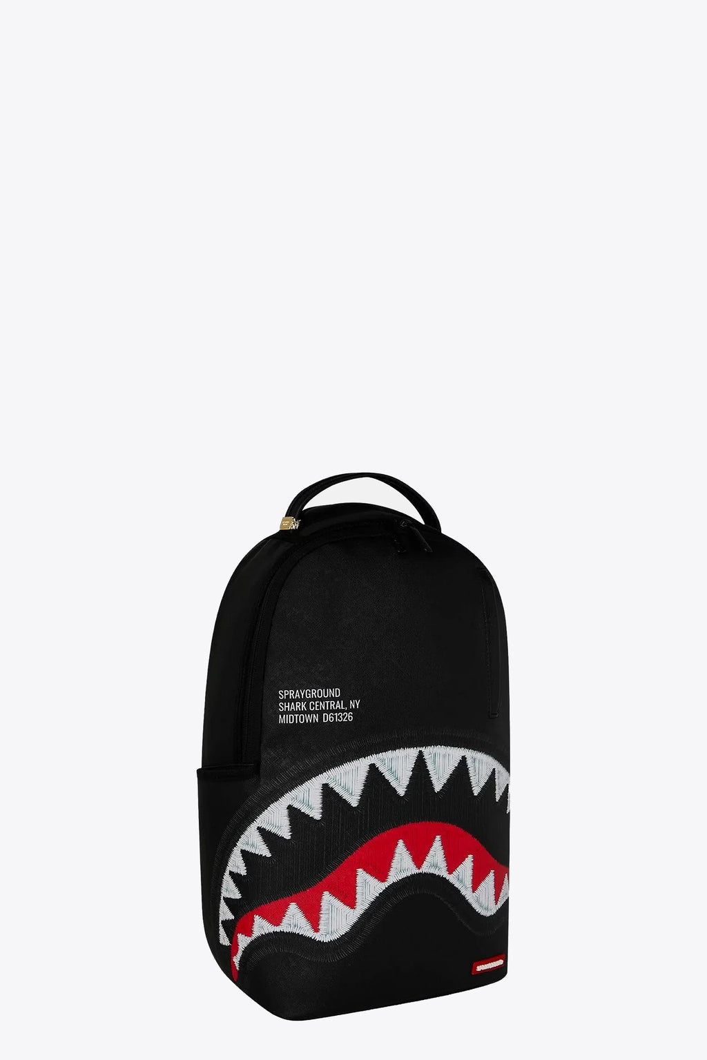 alt-image__Zaino-in-pvc-nero-con-bocca-shark-ricamata---Shark-Central-Black-Embroidered-Shark-Backpack