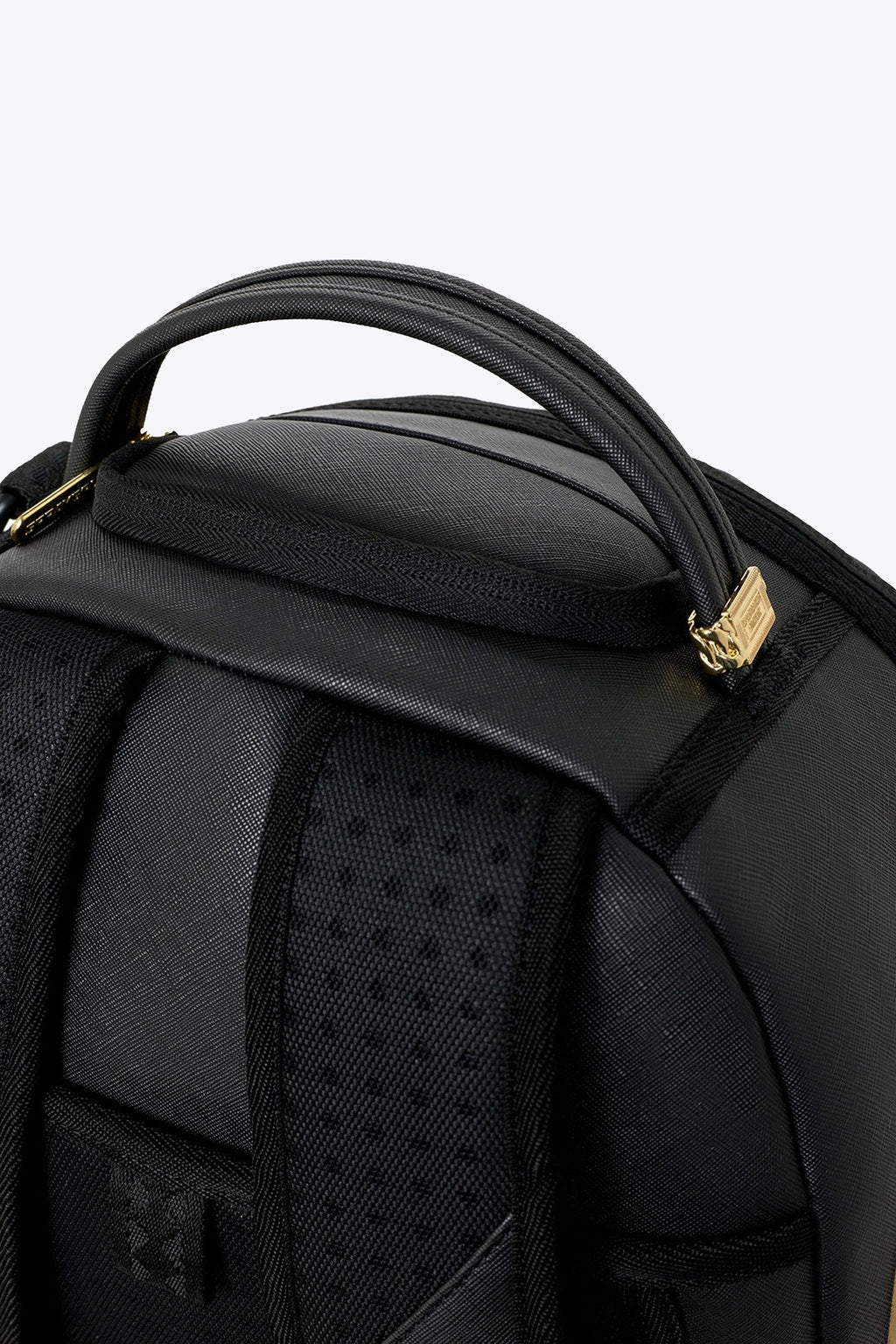 alt-image__Zaino-in-pvc-nero-con-stampa-Scarface-e-bocca-shark-oro---Scarface-Gold-Embossed-Backpack