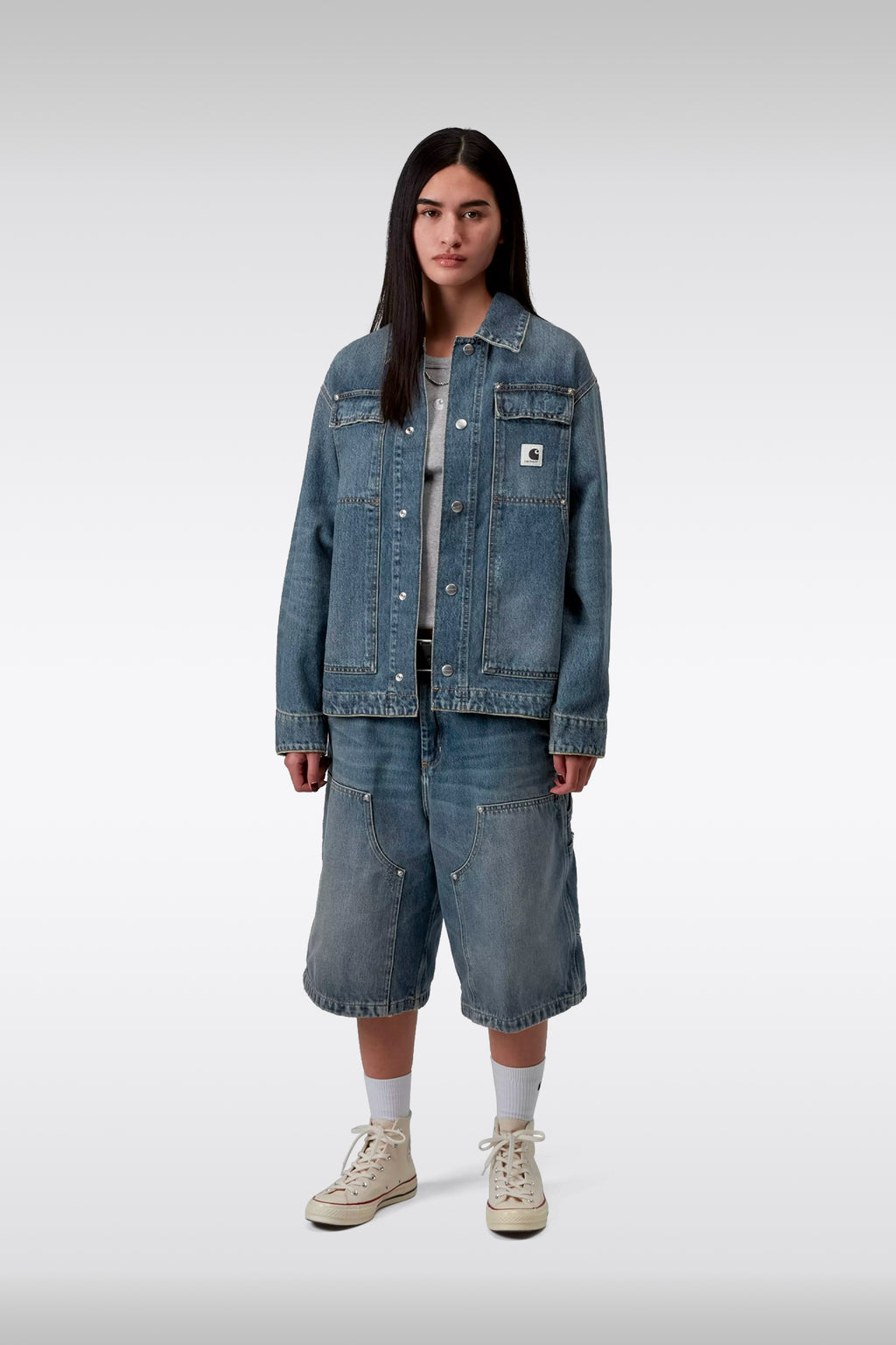 alt-image__Giubbotto-in-denim-blu-sabbiato-loose-fit---W'-OG-Arctic-Jacket