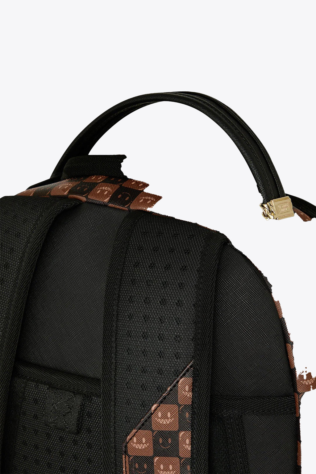 alt-image__Zaino-in-pvc-marrone-a-scacchi-con-smiles-e-bocca-shark----Shark-in-Paris-WTF-Bubbly-Brownj-Check-Backpack