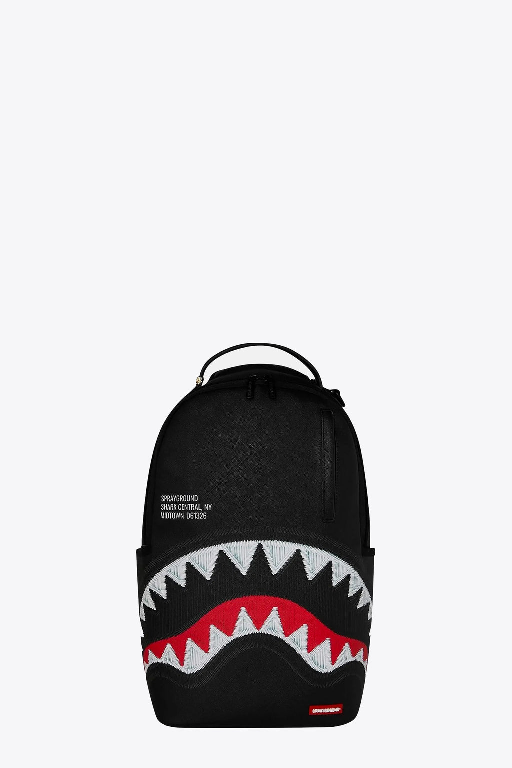 alt-image__Zaino-in-pvc-nero-con-bocca-shark-ricamata---Shark-Central-Black-Embroidered-Shark-Backpack