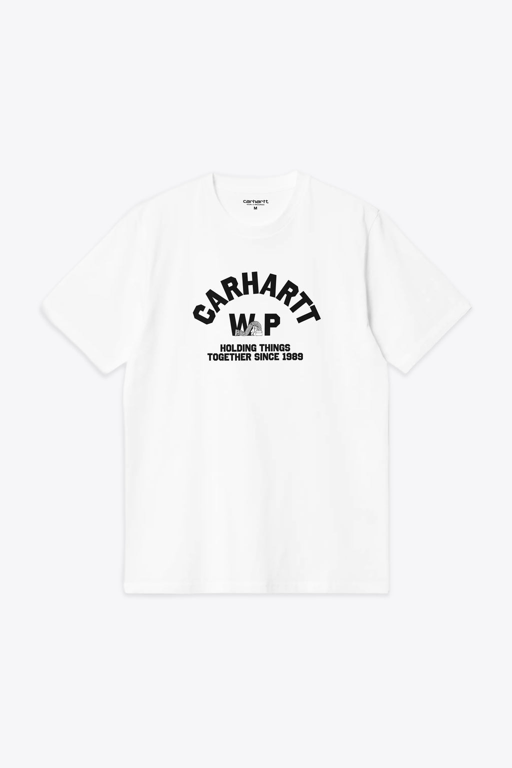 alt-image__T-shirt-loose-fit-bianca-in-cotone-con-logo-grafico---S/S-Column-T-Shirt
