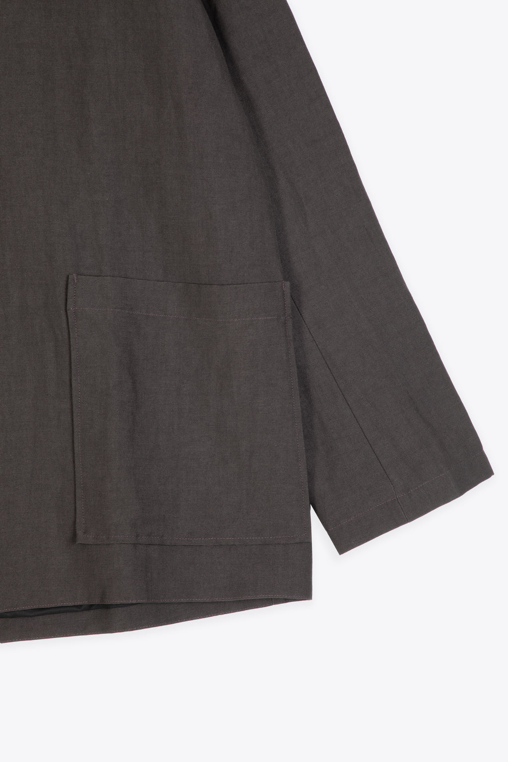 alt-image__Giacca-marrone-in-misto-lino-relaxed-fit---Nopi