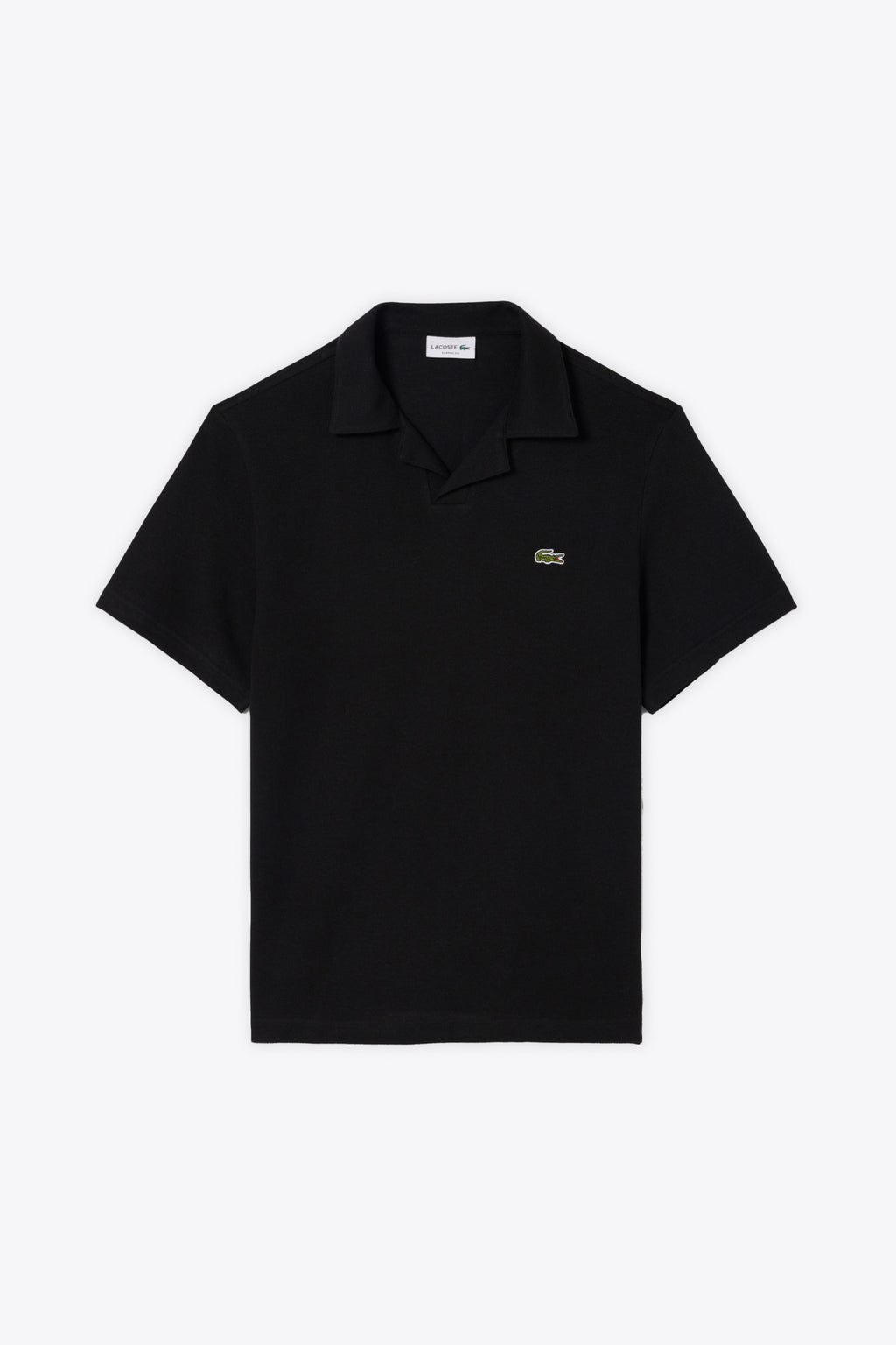 alt-image__Polo-nera-in-piquè-di-misto-lino