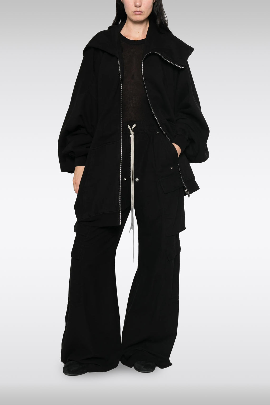 alt-image__Black-cotton-oversized-hoodie-with-asymmetrical-zip-fastening---Mountain-Hun-Hoodie