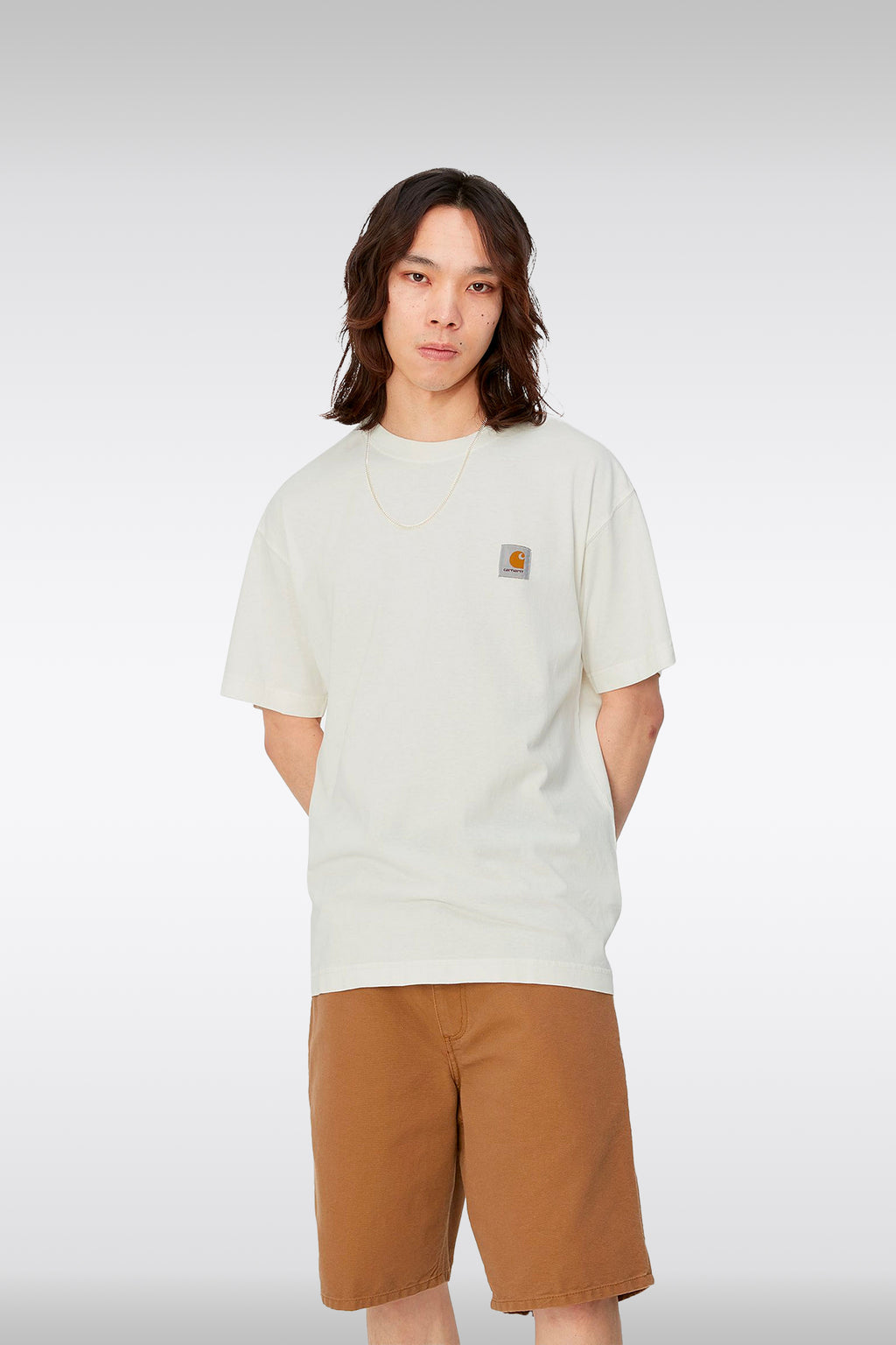 alt-image__Off-white-cotton-t-shirt-with-chest-logo---S/S-Nelson-T-Shirt