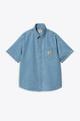 Camicia in denim blu chiaro con manica corta - S/S Ody Shirt 