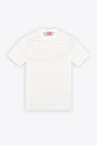 T-shirt bianca con maxi logo ricamto sul retro - T Boggy Megoval D 