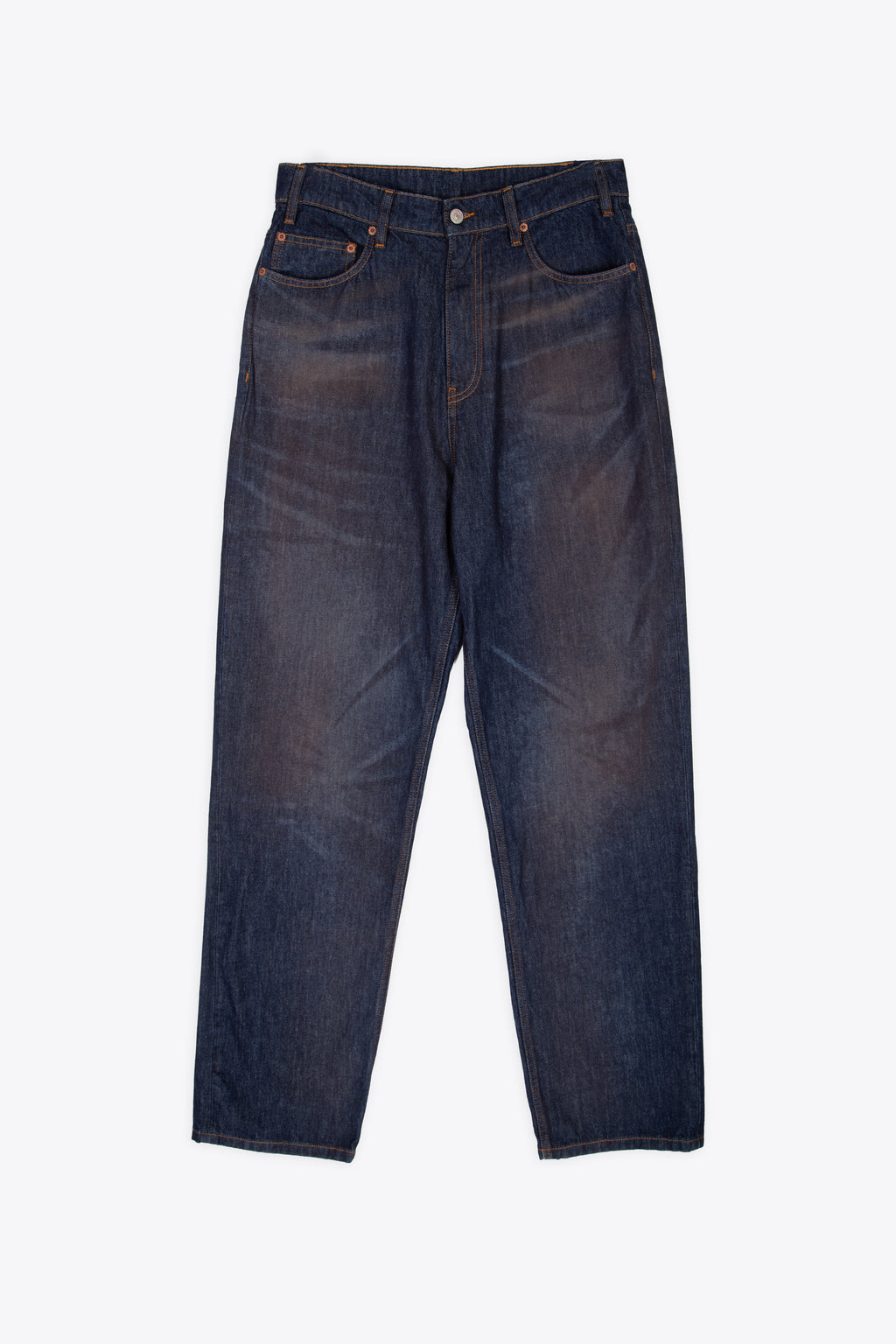 alt-image__Jeans-loose-fit-5-tasche-in-denim-blu-scuro-sabbiato
