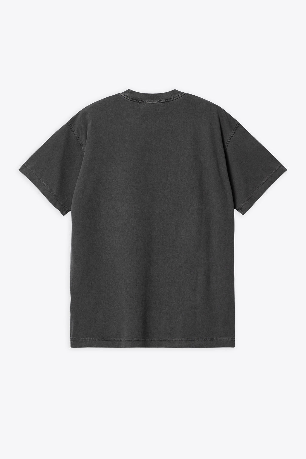 alt-image__T-shirt-in-cotone-lavato-grigio-antracite-con-logo-al-petto---S/S-Nelson-T-Shirt