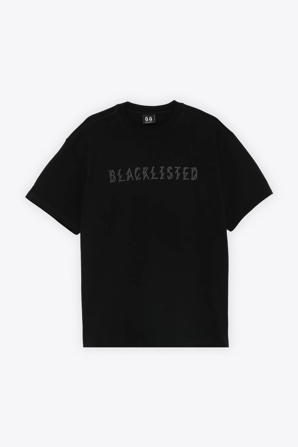 alt-image__T-shirt-nera-con-stampa-frontale-e-logo-sul-retro---Blacklisted-Tee