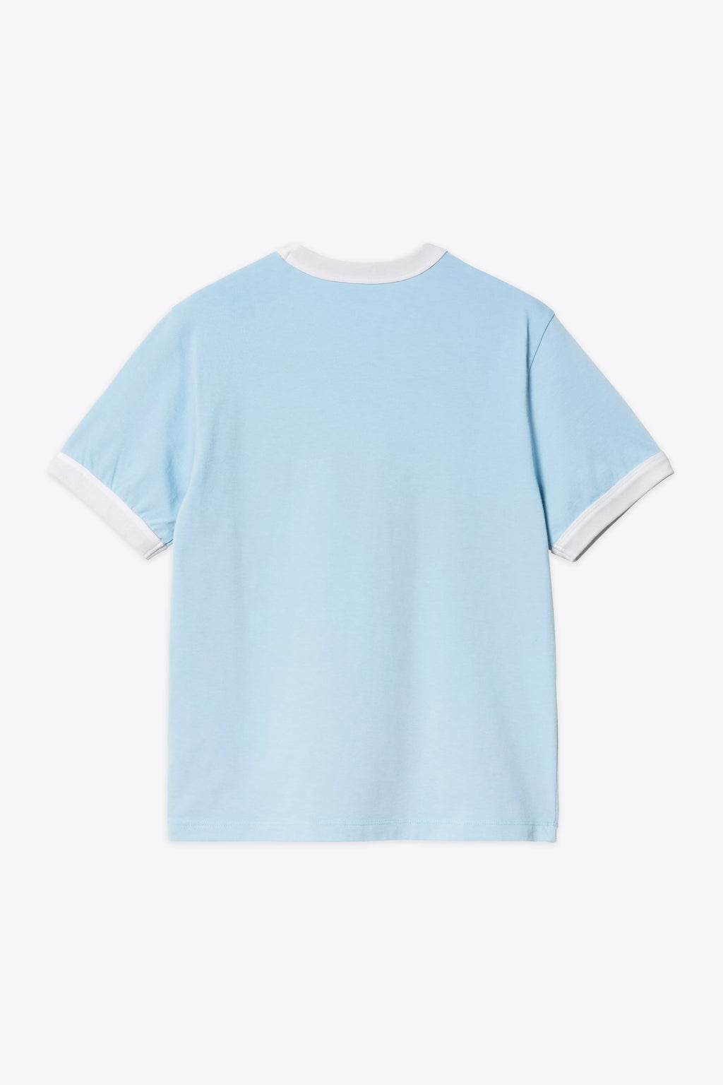 alt-image__T-shirt-celeste-in-cotone-con-bordi-bianchi-a-coste---S/S-Ip-Ringer-T-Shirt