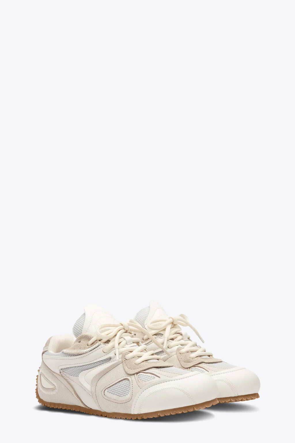 alt-image__Sneaker-bassa-in-pelle-panna-e-suede-beige---Slow-Runner