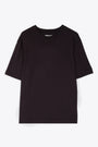 T-shirt girocollo in cotone prugna - Bric 