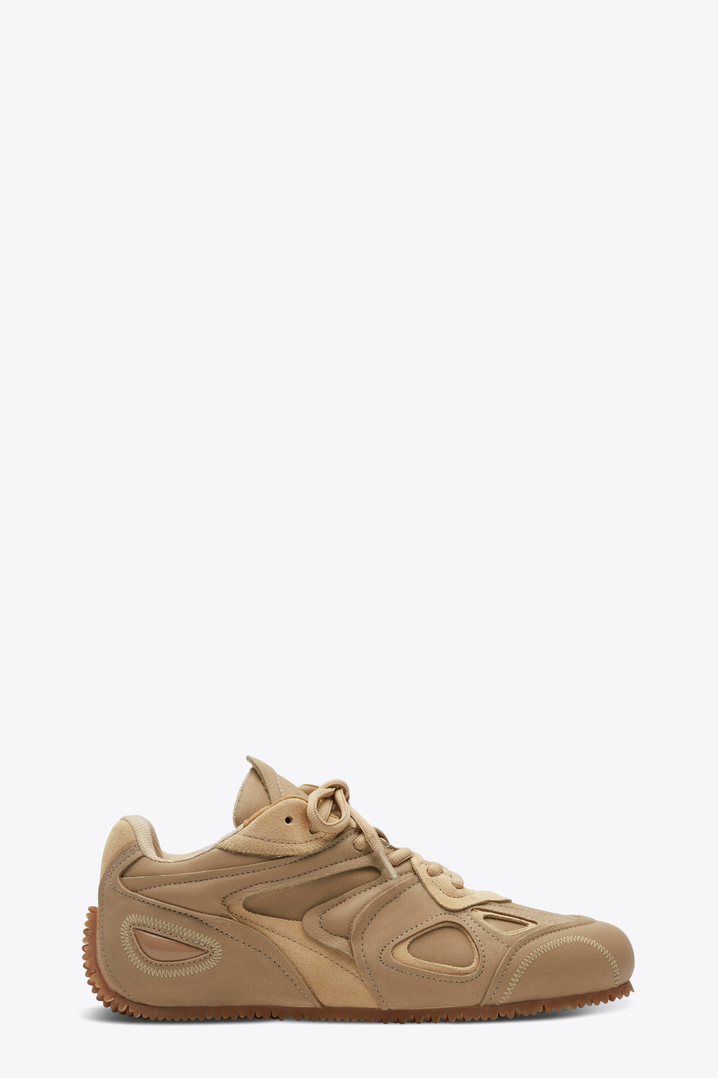 alt-image__Sneaker-bassa-in-suede-e-pelle-beige-con-lacci---Slow-Runner