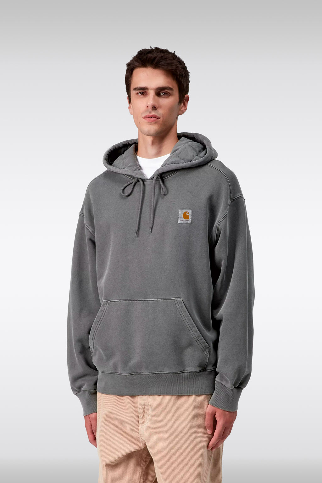 alt-image__Felpa-oversize-in-cotone-grigio-antracite-con-cappuccio---Hooded-Vista-Sweatshirt