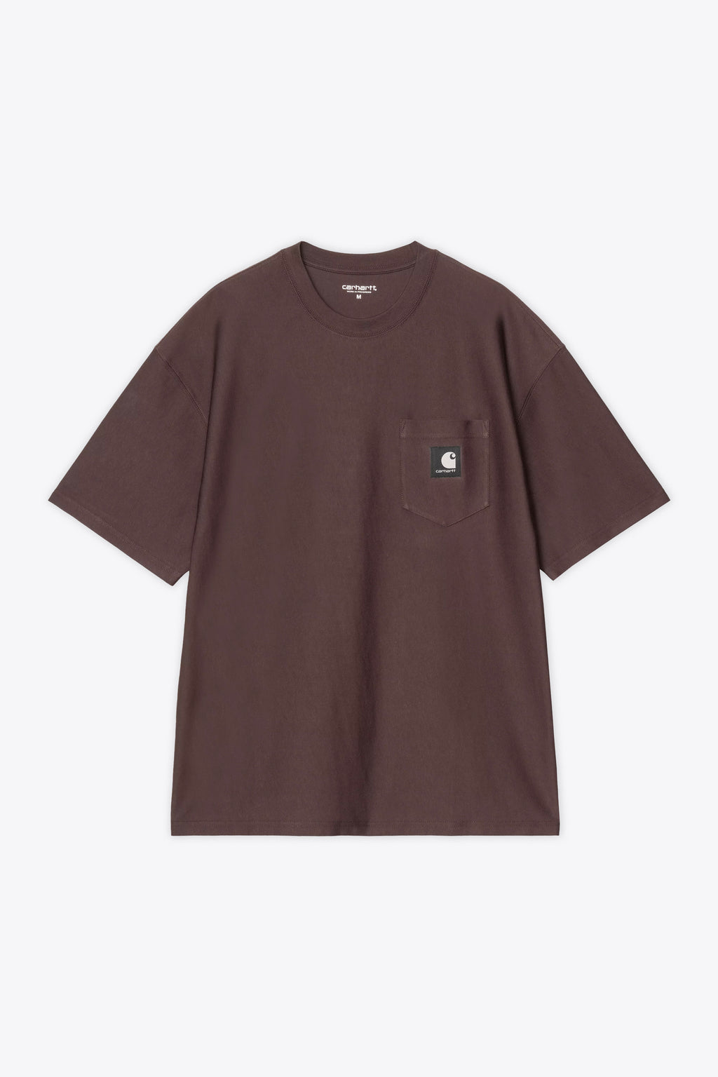 alt-image__Brown-cotton-t-shirt-with-chest-pocket-and-logo---S/S-OG-Loose-Pocket-T-Shirt