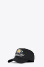 Cappello nero con visiera e ricamo frontale - Represent Crest Cap 