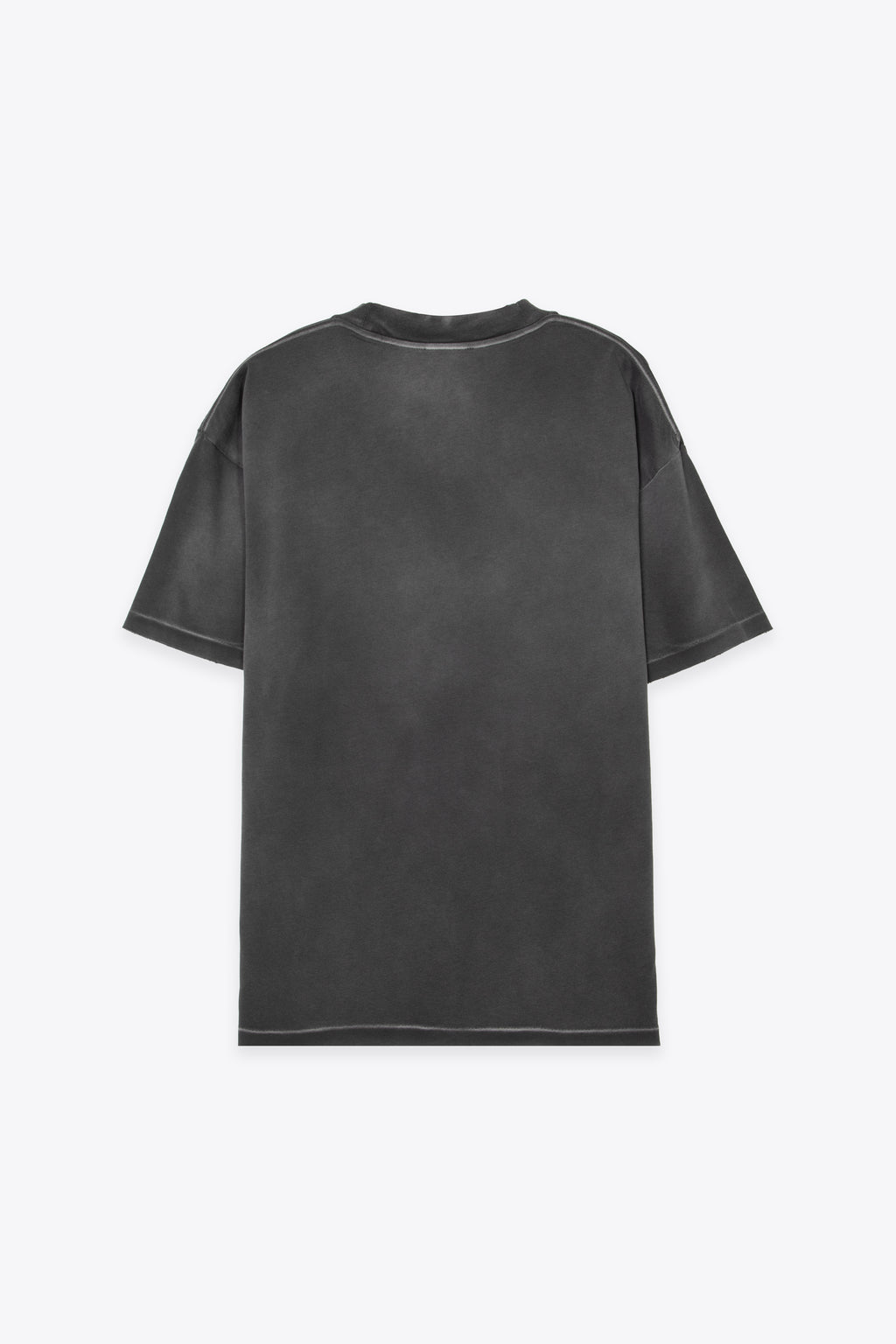 alt-image__T-shirt-nera-in-cotone-lavato-con-stampa-grafica-e-logo---Loaded-With-Love-T-shirt