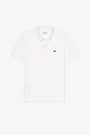 Polo in cotone piquè bianca slim fit 