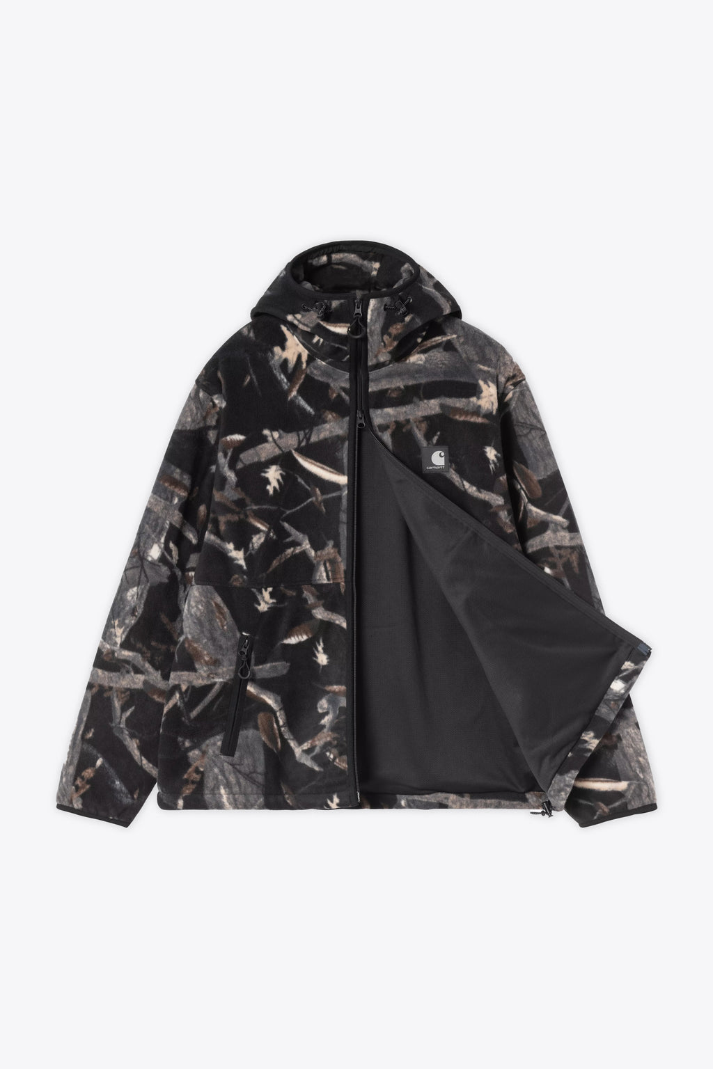 alt-image__Camo-leaf-printed-fleece-liner-jacket---Blevin-Liner