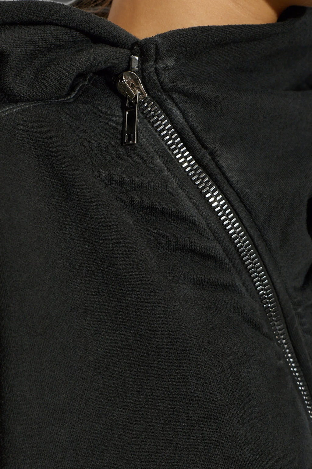 alt-image__Felpa-oversize-nera-slavata-in-cotone-con-zip-cappuccio---Mountain-Hun-Hoodie