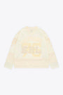 T-shirt con maniche lunghe in mesh panna con patch grafici - Unisex California Hockey Jersey Knit 
