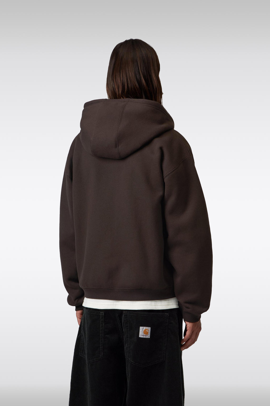 alt-image__Felpa-loose-fit-marrone-con-zip-e-cappuccio---Hooded-Ebbert-Jacket