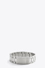 Bracciale in ottone argento con maglie articolate 
