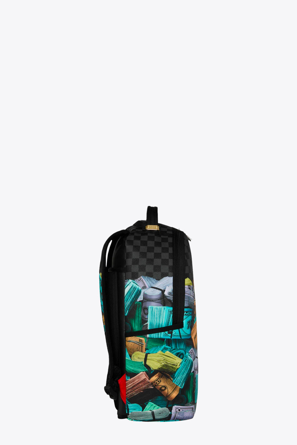 alt-image__Zaino-in-pvc-nero-a-scacchi-con-stampa-soldi-Monopoly---Monopoly-Money-Stacks-Backpack