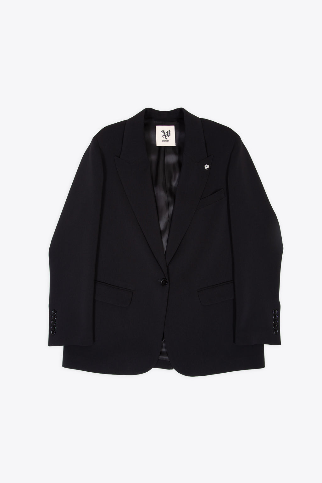 alt-image__Blazer-nero-monopetto-oversize-con-rever-a-lancia---Over-Jacket-Bella
