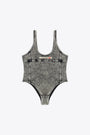 Body in cotone grigio effetto denim - Phoebe Dnm 