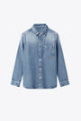 WEST DENIM SHIRT-Denim 