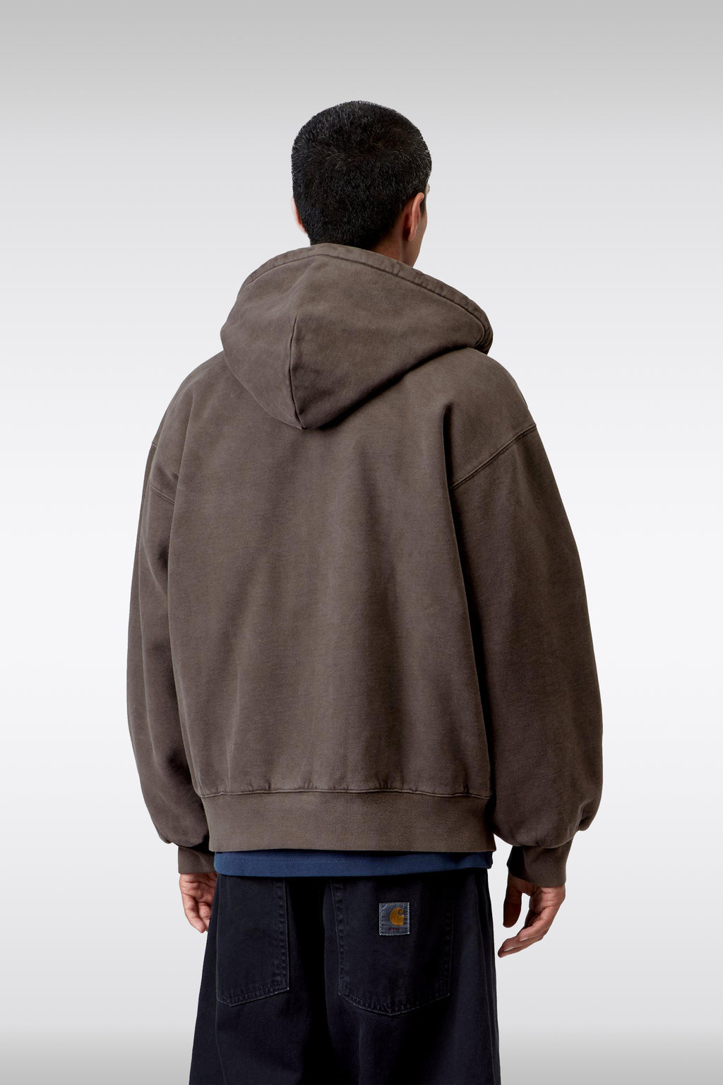 alt-image__Garment-dyed-brown-cotton-hoodie-with-zip---Hooded-Vista-Jacket
