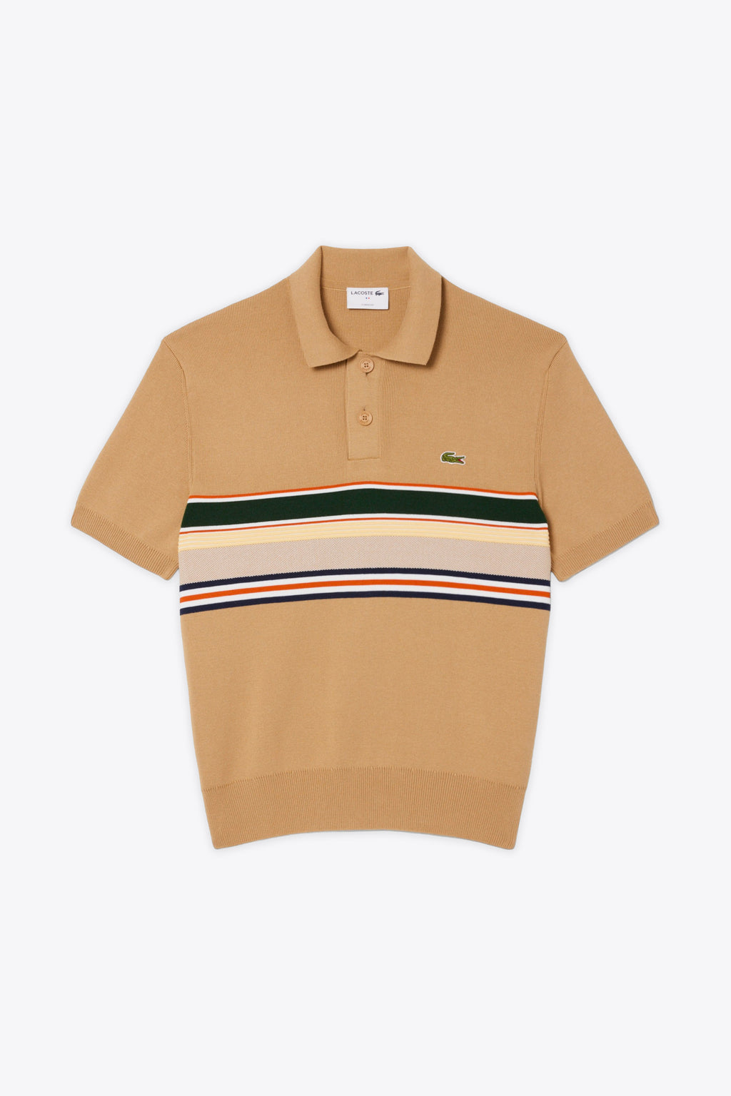 alt-image__Polo-in-maglia-a-coste-beige-Made-in-France