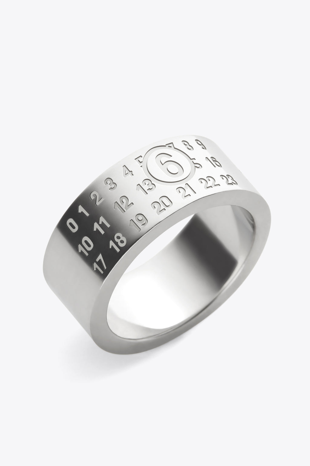 alt-image__Silver-tone-brass-wide-band-ring-with-numerical-logo