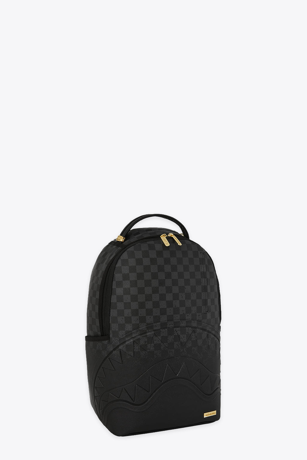 alt-image__Zaino-in-pvc-nero-a-scacchi-con-bocca-shark---Spritz-Black-Backpack