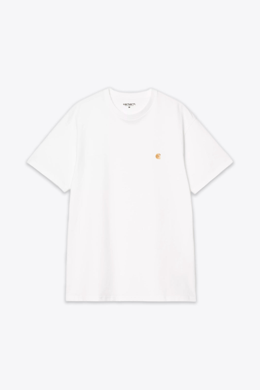 alt-image__T-shirt-bianca-in-cotone-con-logo-ricamato-al-petto---S/S-Chase-T-Shirt