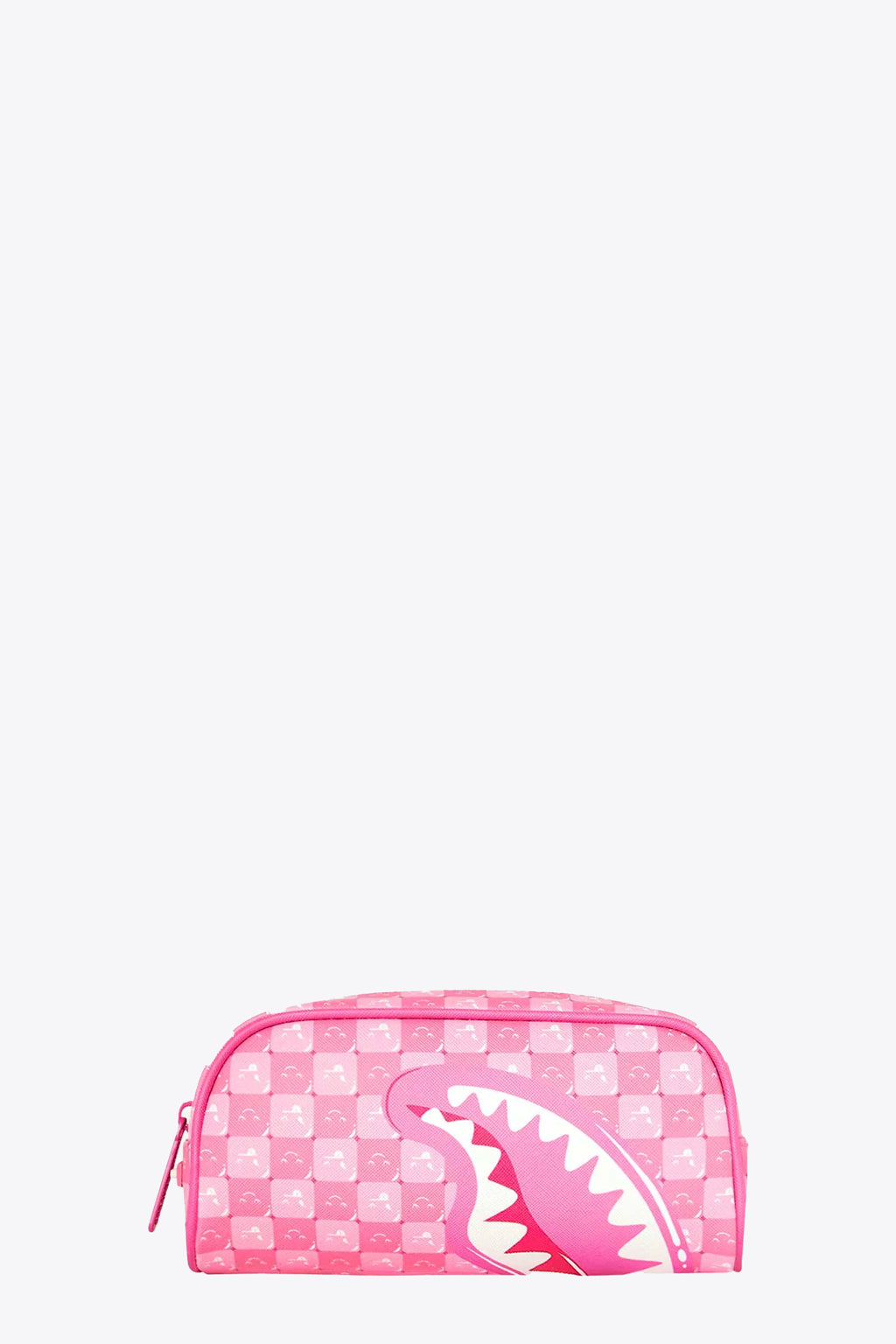 alt-image__Astuccio-in-pvc-rosa-a-scacchi-con-smiles-e-bocca-shark---Pink-New-Check-Faces-Pouch