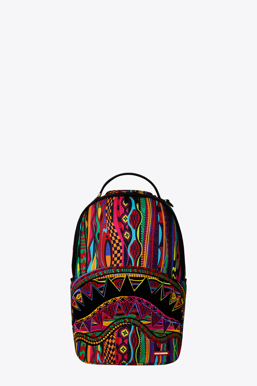 alt-image__Multicolour-patchwork-textile-printed-pvc-backpack---Big-Poppi-Fly-Knit-Backpack