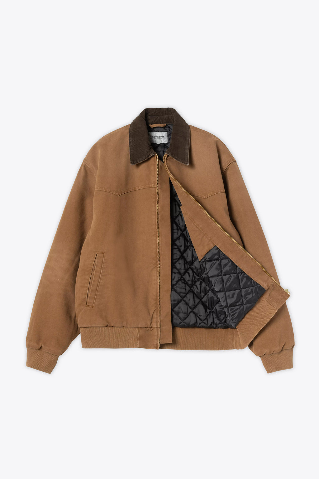 alt-image__Giubbotto-in-canvas-color-cammello-con-colletto-in-velluto-a-coste---OG-Santa-Fe-Jacket