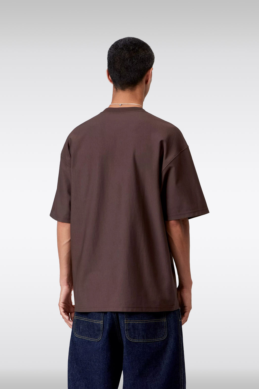 alt-image__Brown-cotton-t-shirt-with-chest-pocket-and-logo---S/S-OG-Loose-Pocket-T-Shirt